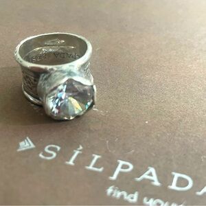 Silpada Designs .925 Sterling Silver CZ Ring